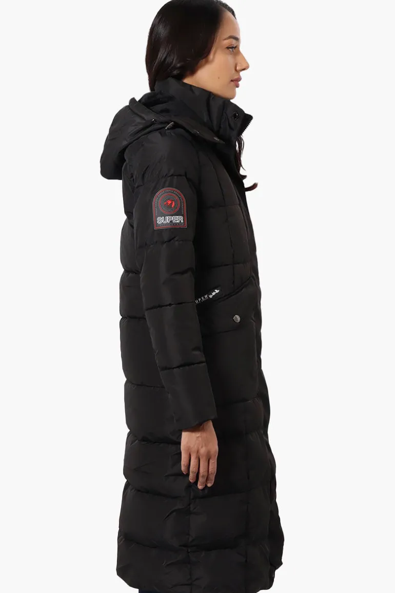 Super Triple Goose Maxi Puffer Parka Jacket - Black