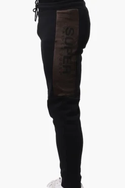 Super Triple Goose Mesh Insert Joggers - Black
