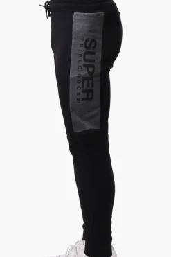 Super Triple Goose Mesh Insert Joggers - Black