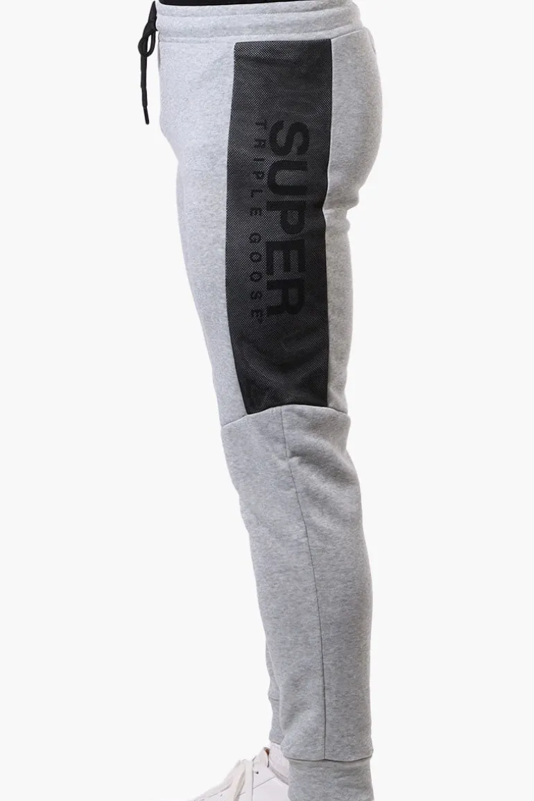 Super Triple Goose Mesh Insert Joggers - Grey