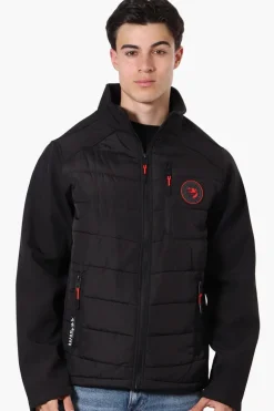 Super Triple Goose Quilted Bubble Lightweight Jacket - Black