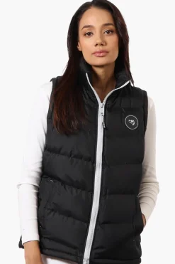 Super Triple Goose Solid Bubble Vest - Black