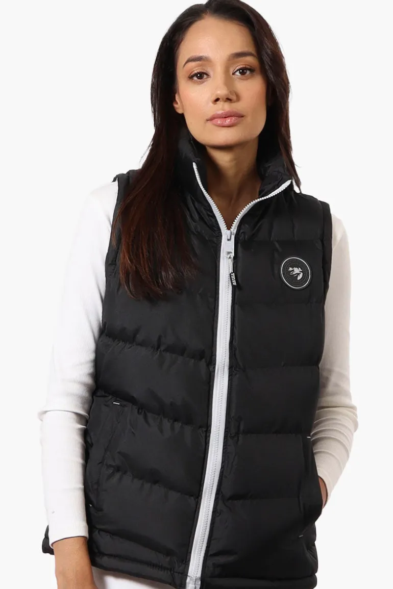 Super Triple Goose Solid Bubble Vest - Black