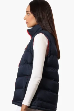 Super Triple Goose Solid Bubble Vest - Navy
