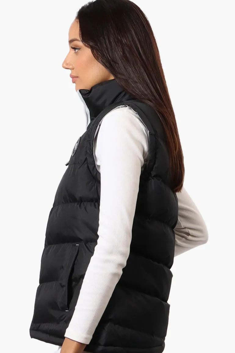 Super Triple Goose Solid Bubble Vest - Black