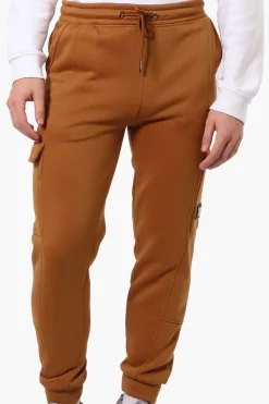 Super Triple Goose Tie Waist Cargo Joggers - Brown